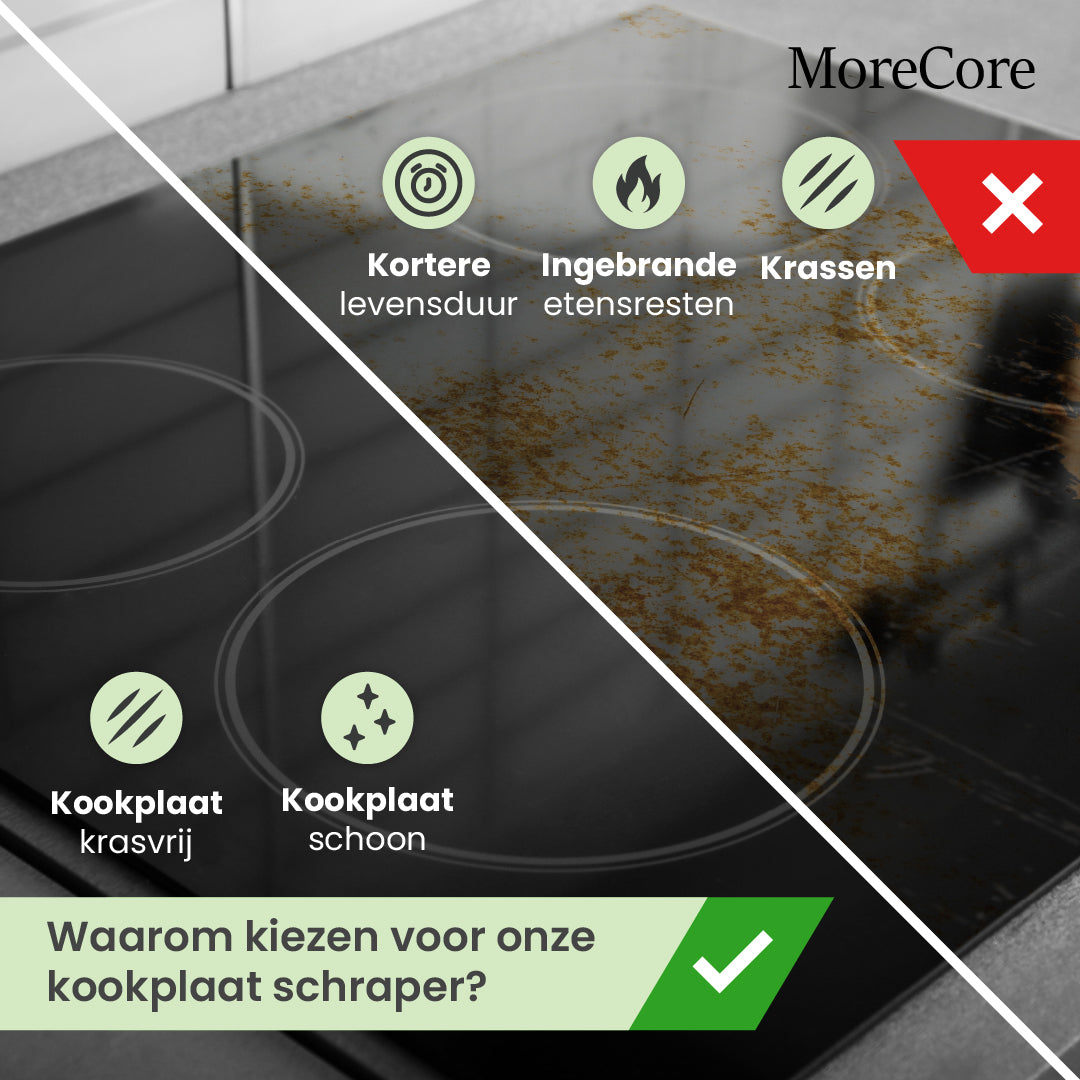kookplaat schraper detail foto - morecore