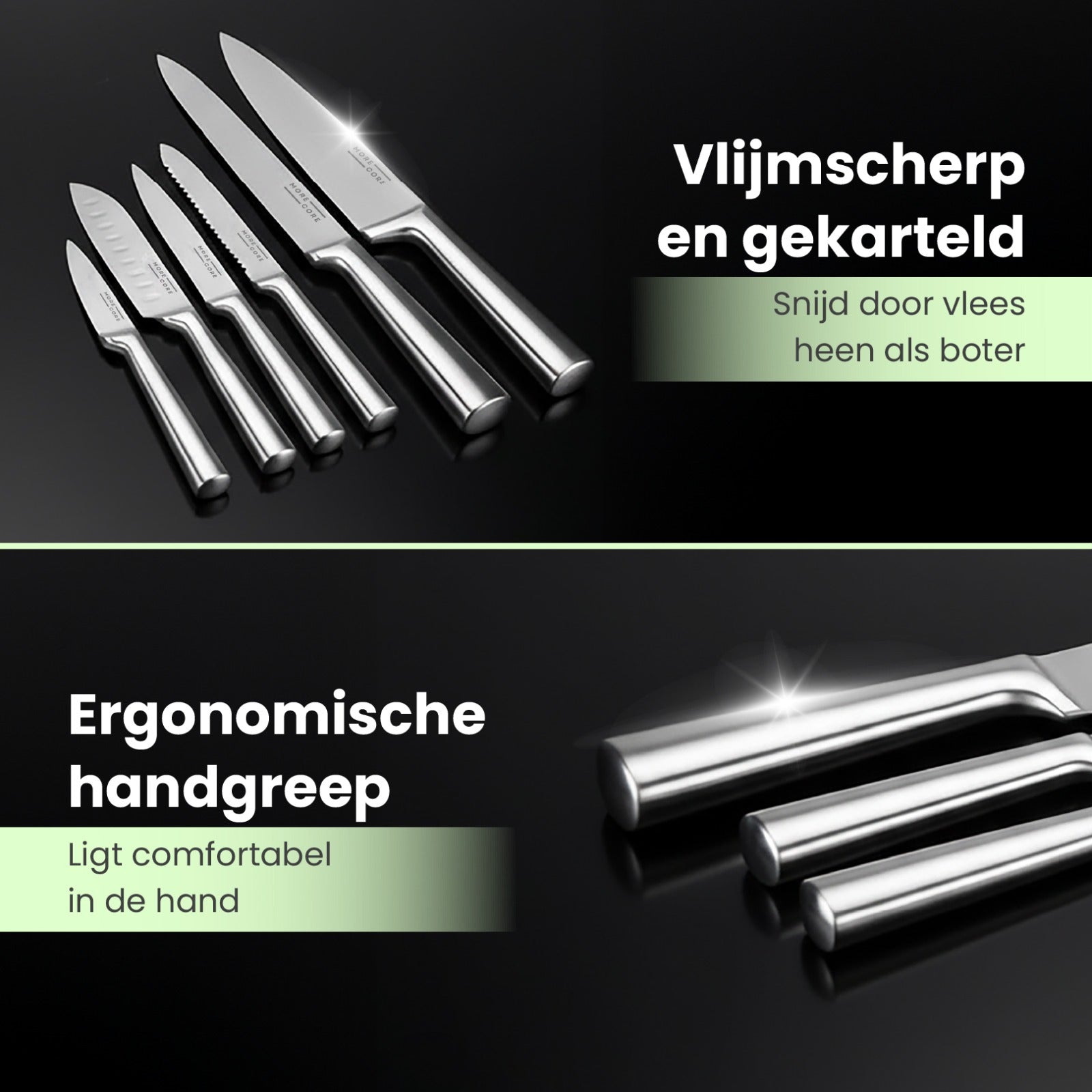 Messenset met Blok en Messenslijper