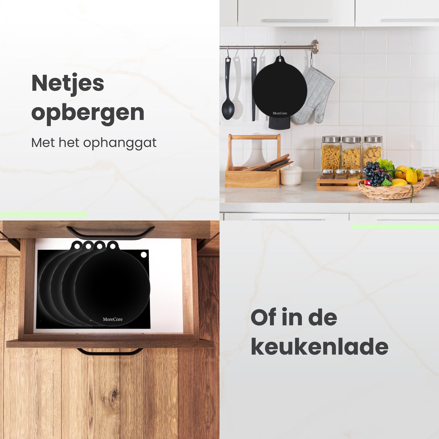 Inductie beschermers opbergen